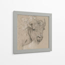 Bisonte Boceto I - Melissa Wang | Cuadro decorativo de Canvas Lab