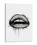 2D Lips - Line Art | Cuadro decorativo de Canvas Lab