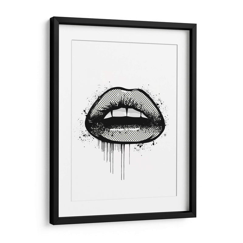 2D Lips - Line Art | Cuadro decorativo de Canvas Lab