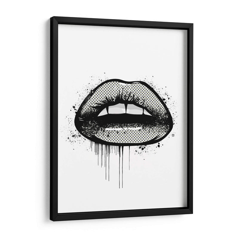 2D Lips - Line Art | Cuadro decorativo de Canvas Lab