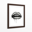 2D Lips - Line Art | Cuadro decorativo de Canvas Lab