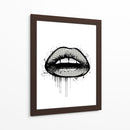 2D Lips - Line Art | Cuadro decorativo de Canvas Lab