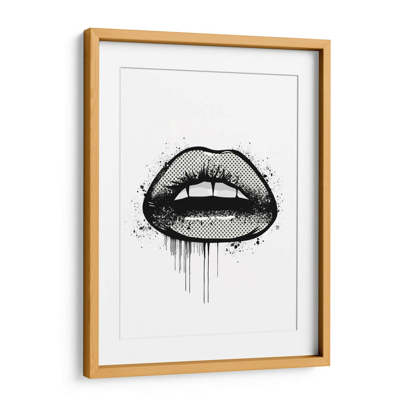 2D Lips - Line Art | Cuadro decorativo de Canvas Lab