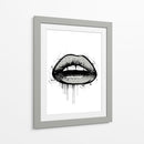2D Lips - Line Art | Cuadro decorativo de Canvas Lab