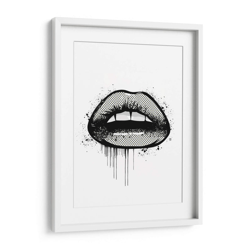 2D Lips - Line Art | Cuadro decorativo de Canvas Lab