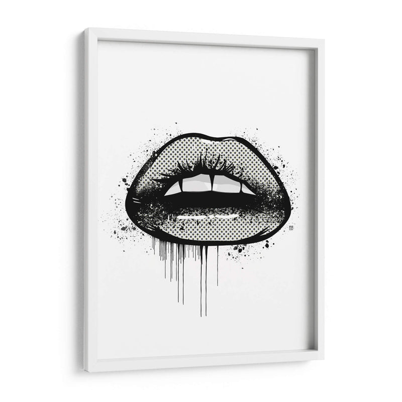 2D Lips - Line Art | Cuadro decorativo de Canvas Lab
