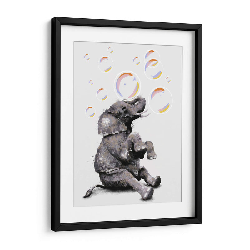 Elefante y sus Burbujas - Hue Art | Cuadro decorativo de Canvas Lab