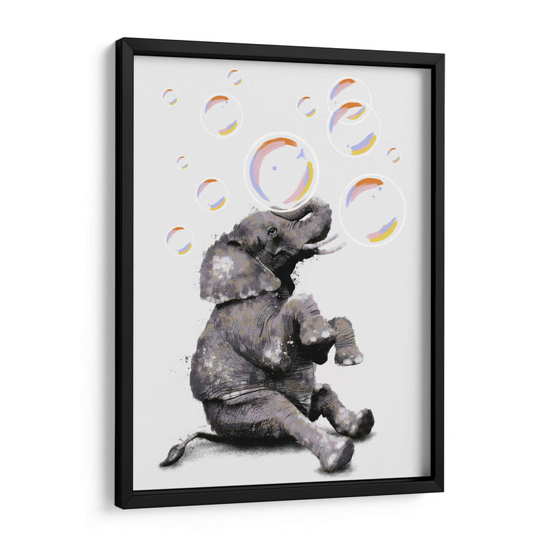 Elefante y sus Burbujas - Hue Art | Cuadro decorativo de Canvas Lab