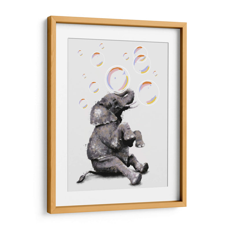 Elefante y sus Burbujas - Hue Art | Cuadro decorativo de Canvas Lab