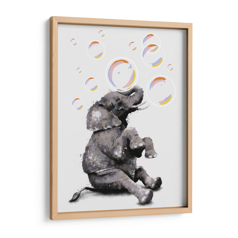 Elefante y sus Burbujas - Hue Art | Cuadro decorativo de Canvas Lab