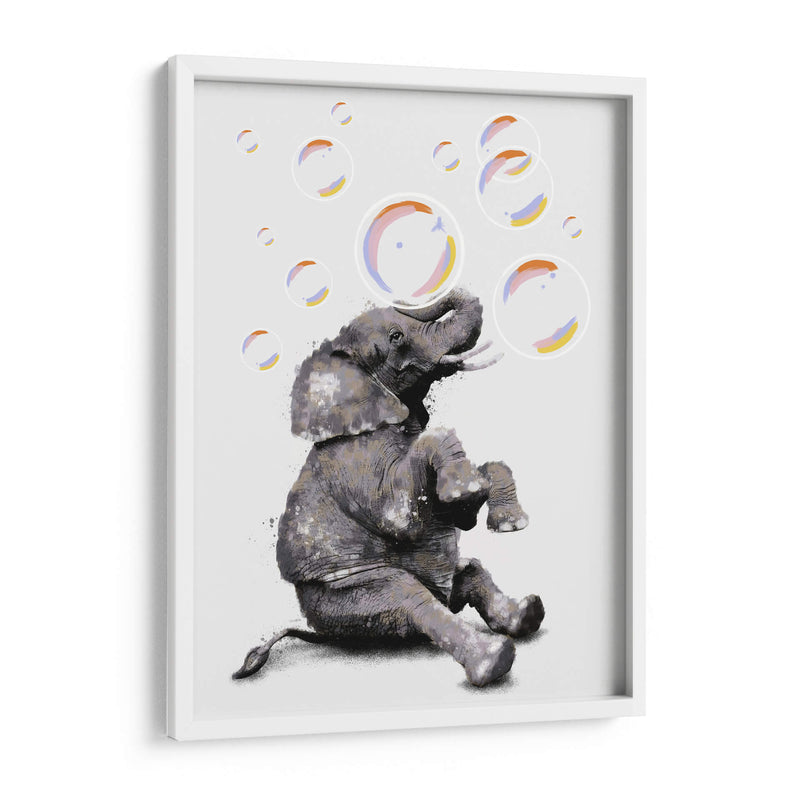 Elefante y sus Burbujas - Hue Art | Cuadro decorativo de Canvas Lab