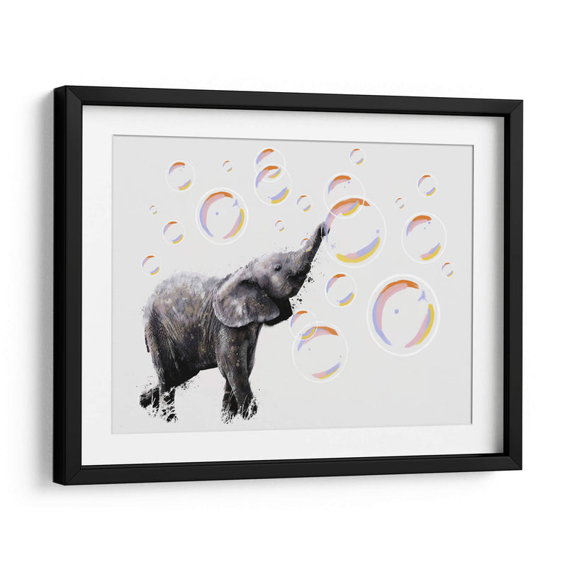 Bebé Elefante y sus Burbujas - Hue Art | Cuadro decorativo de Canvas Lab
