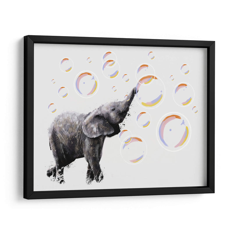 Bebé Elefante y sus Burbujas - Hue Art | Cuadro decorativo de Canvas Lab