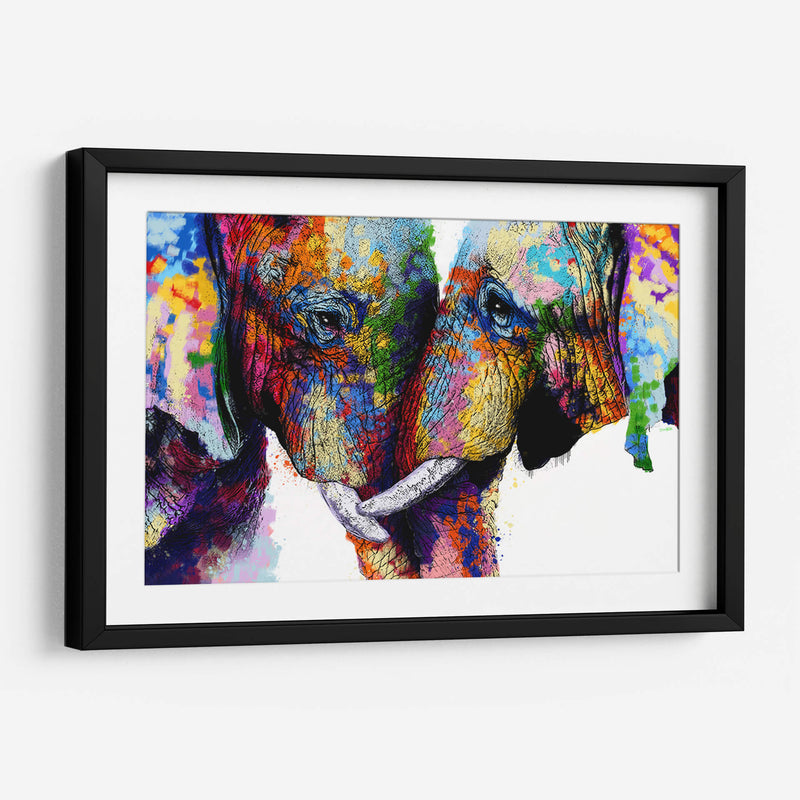 Familia de Elefantes - Hue Art | Cuadro decorativo de Canvas Lab