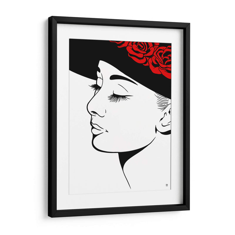 Audrey Hepburn Lines - Line Art | Cuadro decorativo de Canvas Lab