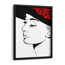 Audrey Hepburn Lines - Line Art | Cuadro decorativo de Canvas Lab