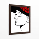 Audrey Hepburn Lines - Line Art | Cuadro decorativo de Canvas Lab