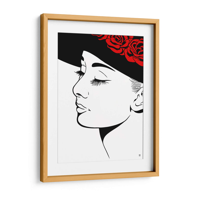 Audrey Hepburn Lines - Line Art | Cuadro decorativo de Canvas Lab
