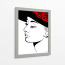 Audrey Hepburn Lines - Line Art | Cuadro decorativo de Canvas Lab