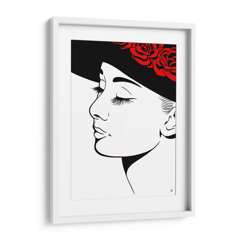 Audrey Hepburn Lines - Line Art | Cuadro decorativo de Canvas Lab