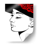 Audrey Hepburn Lines - Line Art | Cuadro decorativo de Canvas Lab
