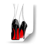 Red Bottoms Lines - Line Art | Cuadro decorativo de Canvas Lab
