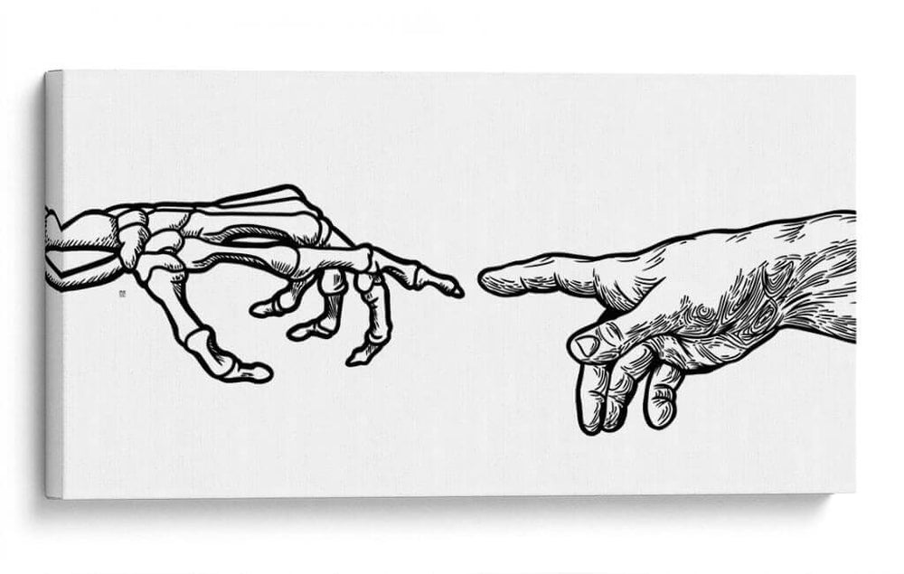 Life and Death - Line Art | Cuadro decorativo de Canvas Lab