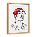 Tupac Lines - Line Art | Cuadro decorativo de Canvas Lab
