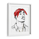 Tupac Lines - Line Art | Cuadro decorativo de Canvas Lab