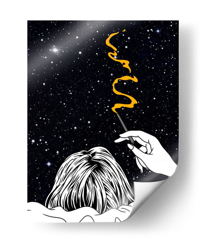 Full of Stars - Line Art | Cuadro decorativo de Canvas Lab