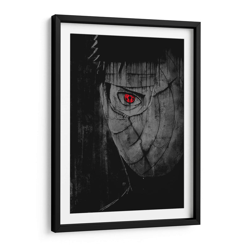 Obito Sharingan - Dry Ink | Cuadro decorativo de Canvas Lab