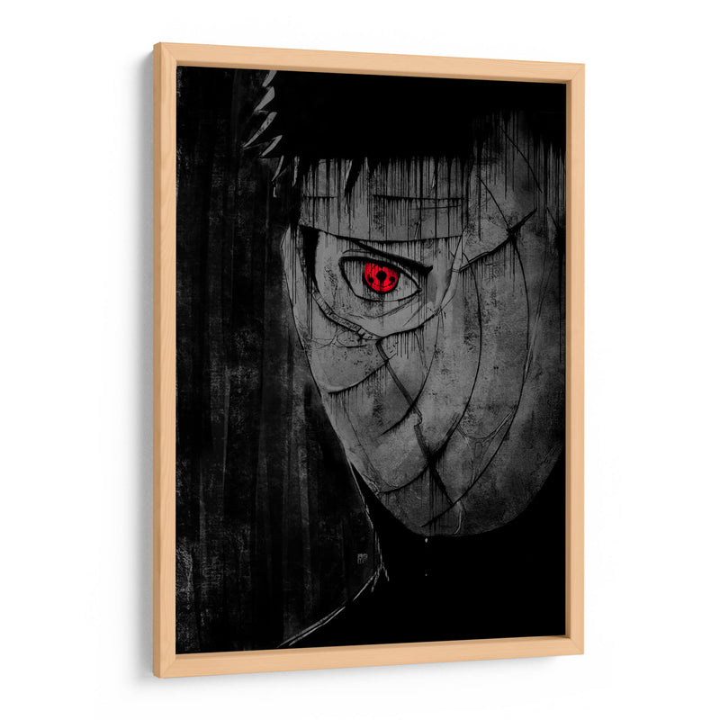 Obito Sharingan - Dry Ink | Cuadro decorativo de Canvas Lab