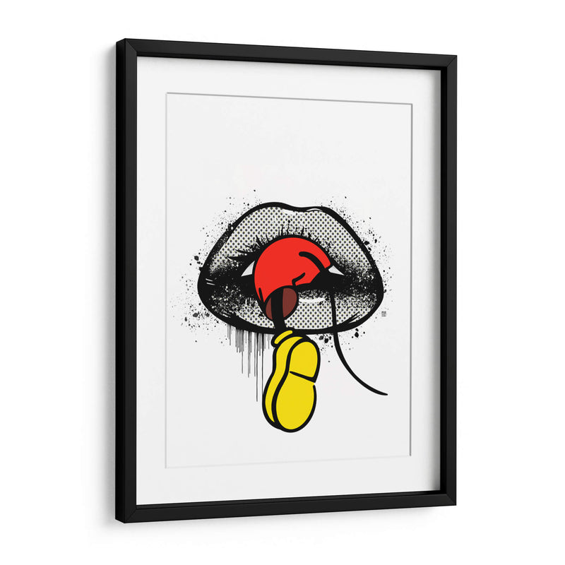 Mouse Trap Lips - Line Art | Cuadro decorativo de Canvas Lab