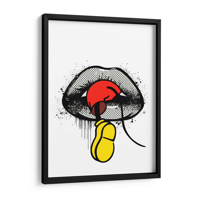 Mouse Trap Lips - Line Art | Cuadro decorativo de Canvas Lab
