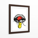 Mouse Trap Lips - Line Art | Cuadro decorativo de Canvas Lab