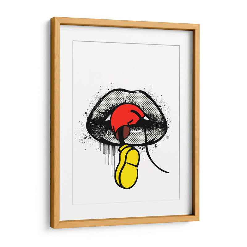 Mouse Trap Lips - Line Art | Cuadro decorativo de Canvas Lab