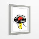 Mouse Trap Lips - Line Art | Cuadro decorativo de Canvas Lab