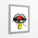 Mouse Trap Lips - Line Art | Cuadro decorativo de Canvas Lab