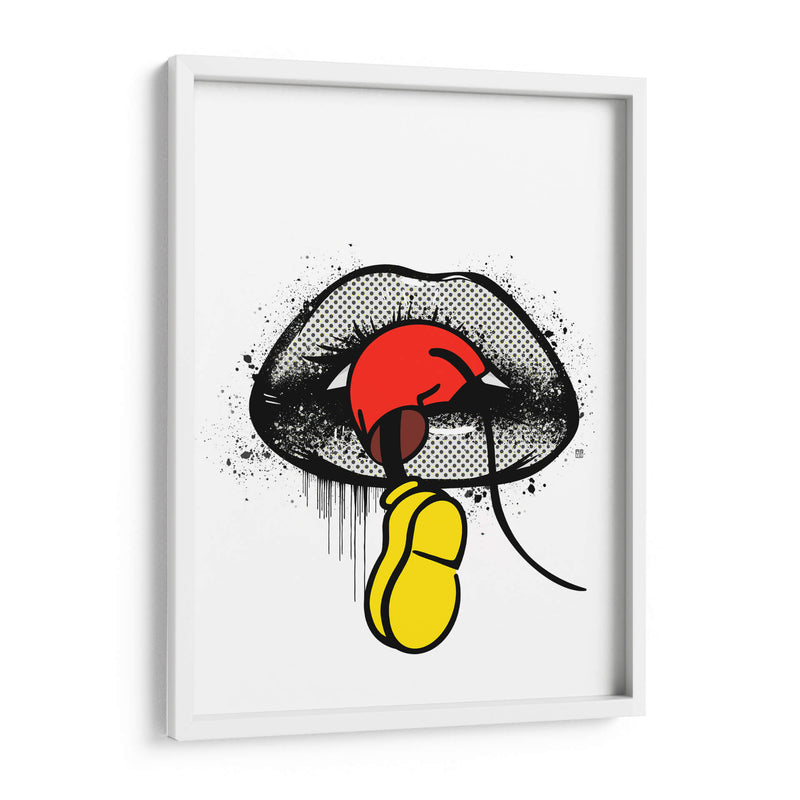 Mouse Trap Lips - Line Art | Cuadro decorativo de Canvas Lab