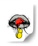 Mouse Trap Lips - Line Art | Cuadro decorativo de Canvas Lab