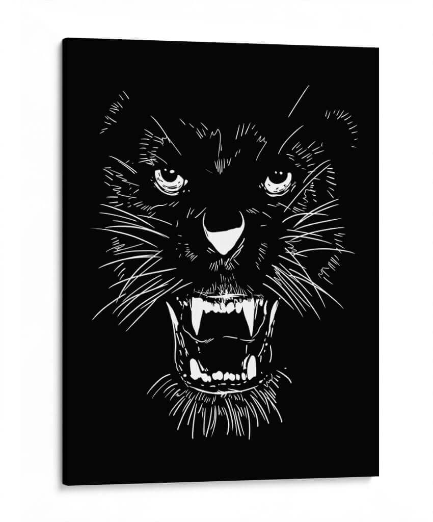Tiger Lines - Line Art | Cuadro decorativo de Canvas Lab