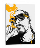 Snoop Golden Smoke - Line Art | Cuadro decorativo de Canvas Lab