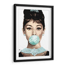 Audrey Hepburn Bubblegum Graffiti - David Aste | Cuadro decorativo de Canvas Lab