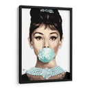 Audrey Hepburn Bubblegum Graffiti - David Aste | Cuadro decorativo de Canvas Lab