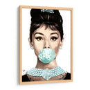 Audrey Hepburn Bubblegum Graffiti - David Aste | Cuadro decorativo de Canvas Lab