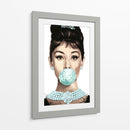 Audrey Hepburn Bubblegum Graffiti - David Aste | Cuadro decorativo de Canvas Lab