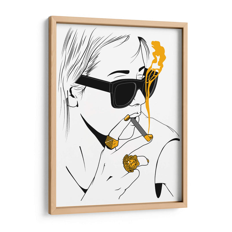 Golden smoke - David Aste | Cuadro decorativo de Canvas Lab