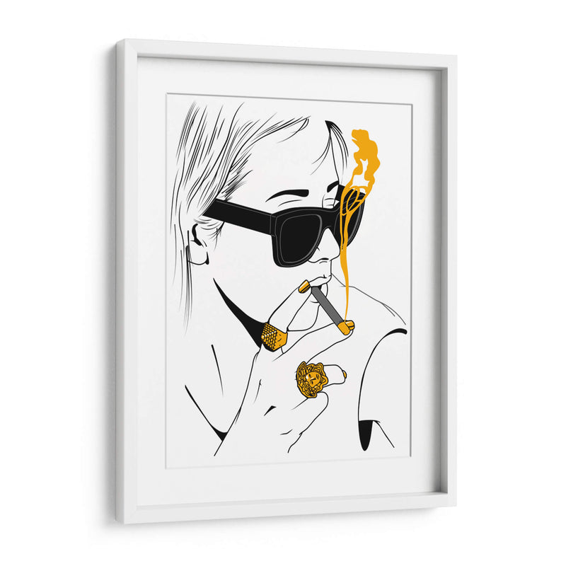 Golden smoke - David Aste | Cuadro decorativo de Canvas Lab