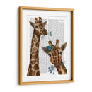 Masticar Dúo De Jirafa - Fab Funky | Cuadro decorativo de Canvas Lab
