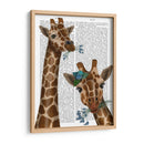 Masticar Dúo De Jirafa - Fab Funky | Cuadro decorativo de Canvas Lab